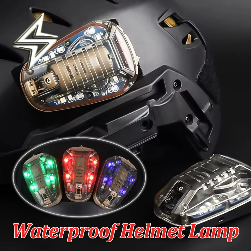 BOOIU-luz táctica para casco, luz de señal de supervivencia, luz de identificación IR Visible, LED estroboscópico IFF, luz para casco deportivo al aire libre