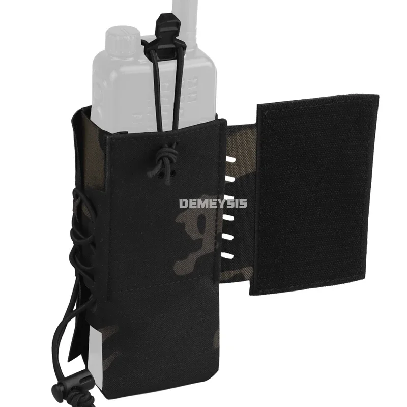Bolsa lateral táctica para aparejo de pecho, juego de guerra, Radio, Walkie Talkie, bolsa, chaleco de caza, faja, paquete lateral de expansión - imagen 2