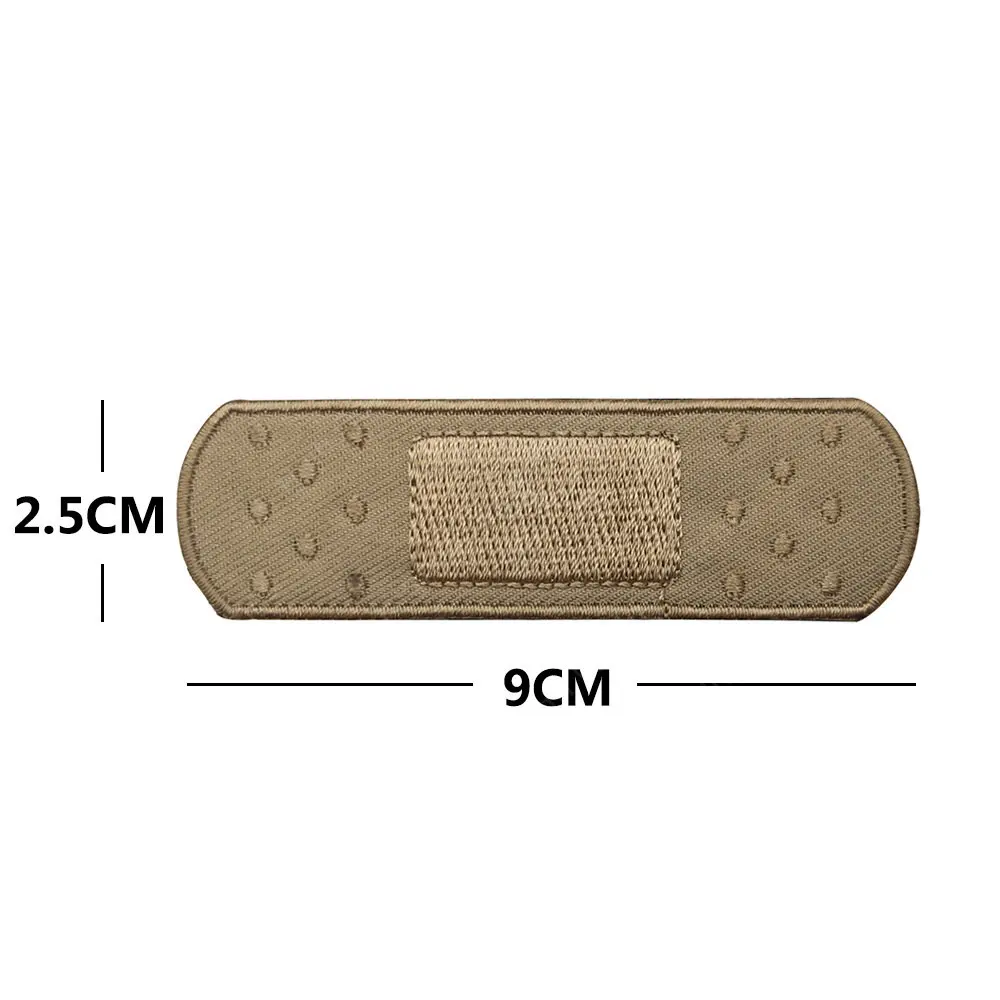 Parches de tela bordados con tira de vendaje, apliques de decoración de bucle de gancho para mochila, sombreros, banda, parches militares médicos - imagen 2