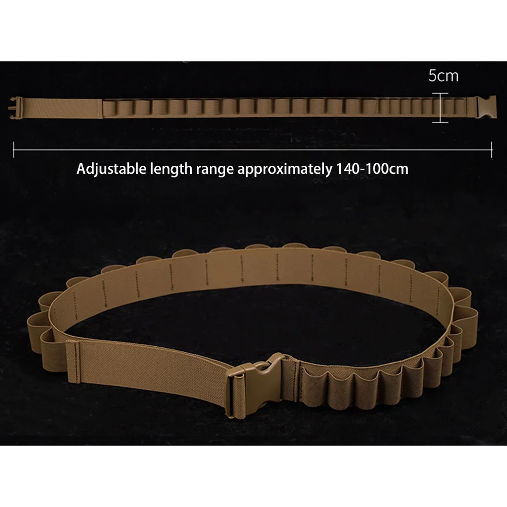 16 conchas de granada tácticas, 8 conchas para escopeta, soporte para cartuchos, cinturón, portador de munición, Rifle ajustable, caza Airsoft - imagen 2