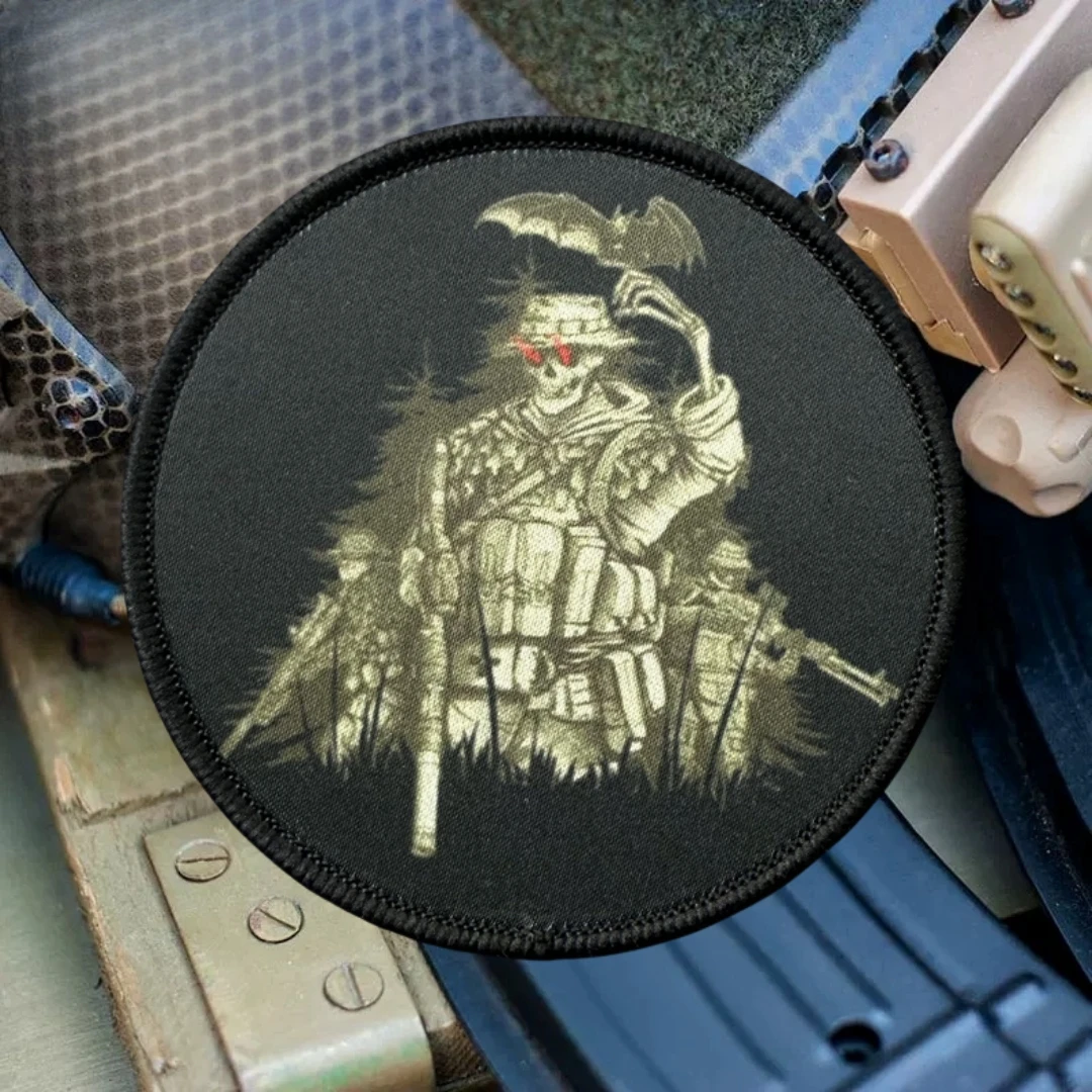 Parche de soldados de exploración de camuflaje nocturno, insignia de moral táctica, pegatina personalizada militar, parches de gancho impresos para ropa - imagen 4