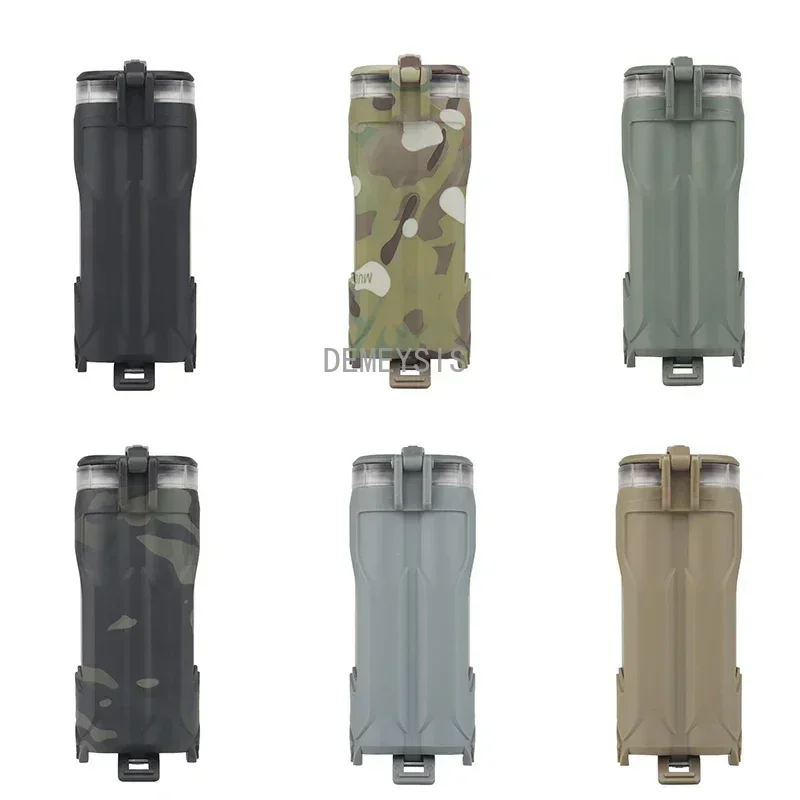 Caja de almacenamiento de batería táctica, contenedor de almacenamiento de batería de caza impermeable para CR123/18650 / AA / AAA - imagen 2