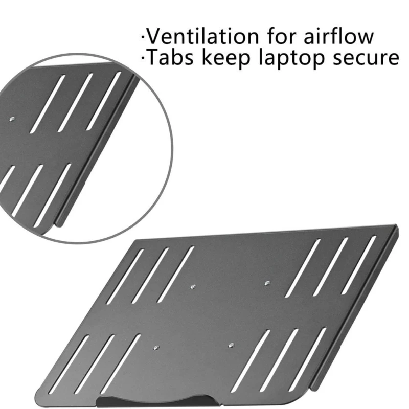 Soporte para ordenador portátil, bandeja para tableta, altura y ángulo ajustables para estudiantes y profesionales, - imagen 5