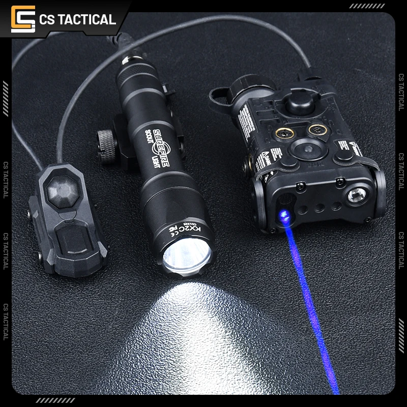 Indicador táctico NGAL rojo azul verde punto IR WADSN M300A M600C LED caza explorador luz Axon interruptor de presión accesorios Airsoft - imagen 5