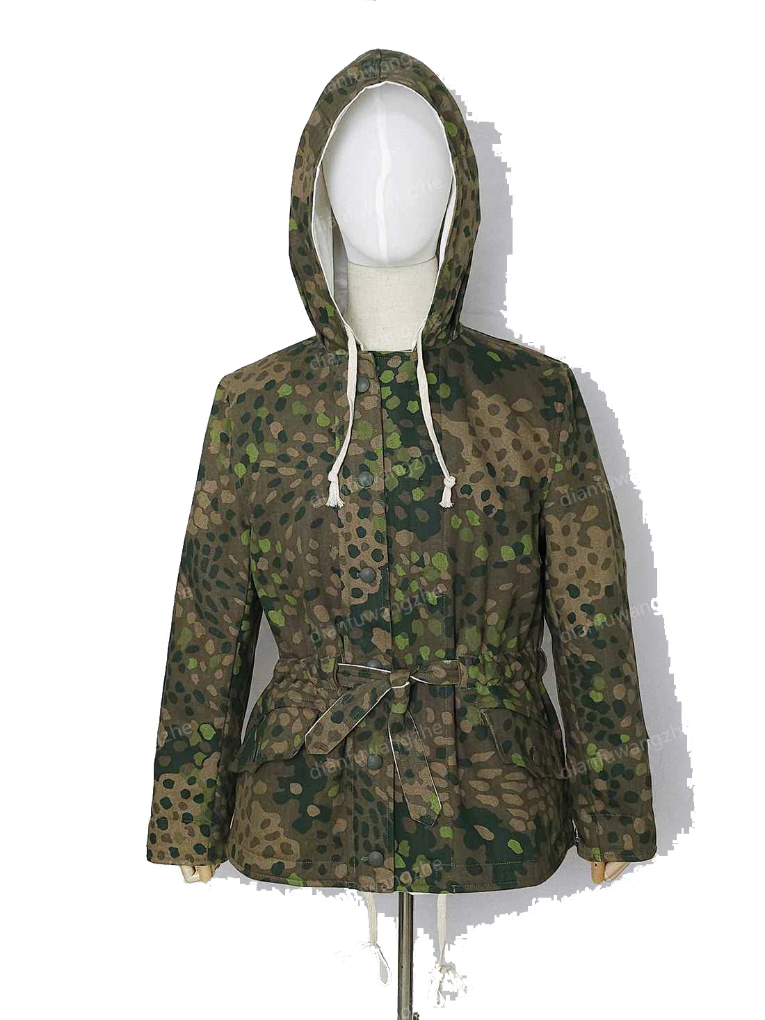 Chaqueta táctica de algodón de doble cara de camuflaje de guisante Flecktarn DOT44 para aislamiento de invierno - imagen 4