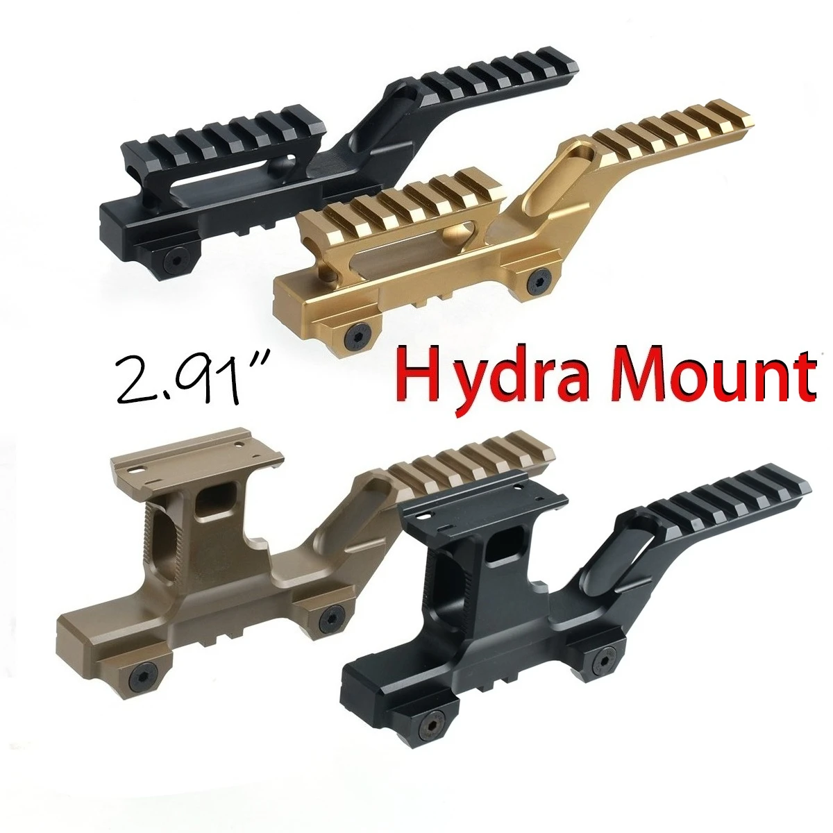 Mira telescópica para Rifle voladizo Hydra Mount, montaje elevador de 2,91 pulgadas para 551 553 558 552 T01 T02, mira telescópica Airsoft de punto rojo para AR15 - imagen 2