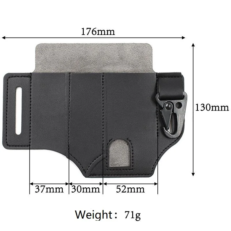 Funda herramientas táctica resistente para caza correa de cuero - imagen 5