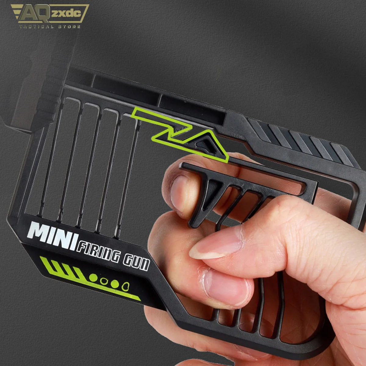 AQzxdc Mini lanzador de juguete con balas suaves y objetivo, tirador de balas suaves continuo, adecuado para disparar al aire libre, regalo de vacaciones - imagen 3