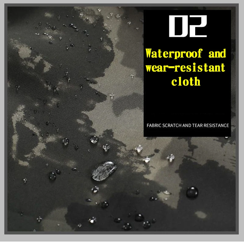 Traje de camuflaje de Cachemira para hombres, terciopelo grueso, cálido, a prueba de viento, ropa de trabajo con capucha, maquinaria de construcción, tela de protección laboral - imagen 5