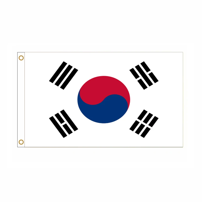 5 unids/lote bandera nacional de Corea 90x150cm bandera de Corea bandera nacional de la República de Corea al por mayor - imagen 2