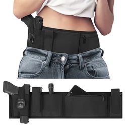Funda táctica oculta para pistola con bolsa porta-munición, caza