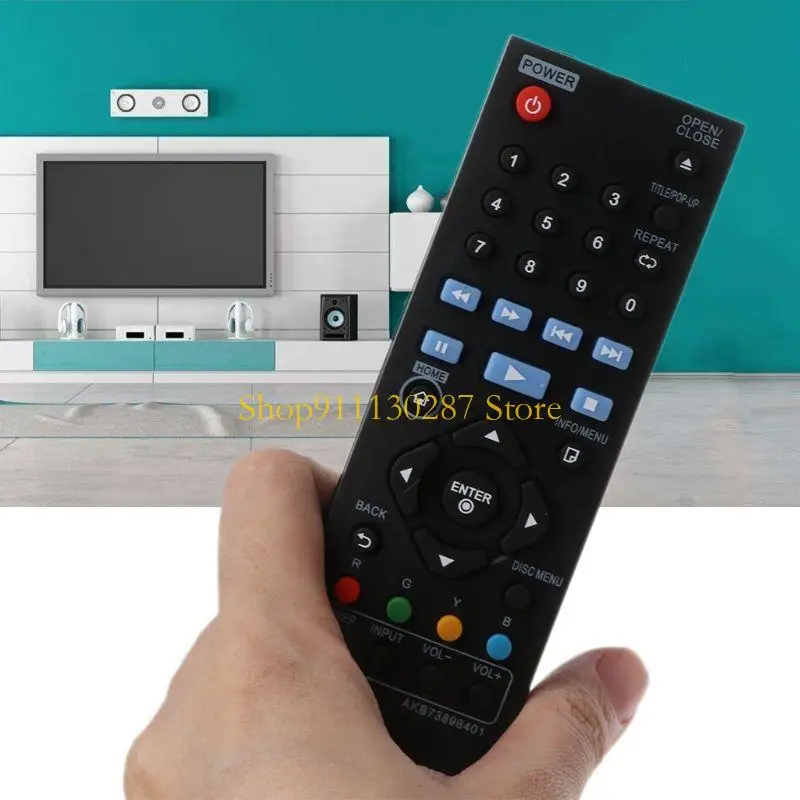 Control remoto DVD/Bluray compatible, reemplazo para reproductor