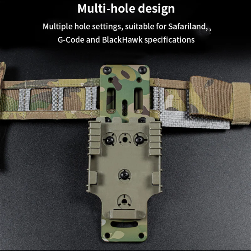 airsoft equipments pistolas de valines de metales funda pistola accesorios paraAccesorios de funda de caza de tablero rápido ajustables libremente para QLS, código G y BlackHawk, equipo de Camping al aire libre Airsoft - imagen 4