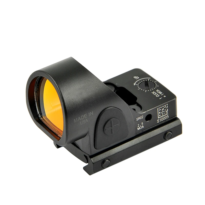 SR Mini colimador de punto rojo, mira réflex para Rifle, compatible con riel de 20mm para Rifle de caza Airsoft - imagen 2