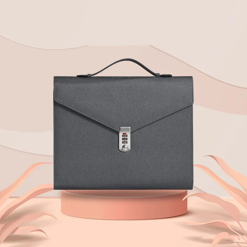 Lawaia-Bolsa de almacenamiento de documentos importantes con bloqueo de contraseña para hombre, impermeable, organizador de paquetes de archivos, bolsas de documentos de seguridad - imagen 3