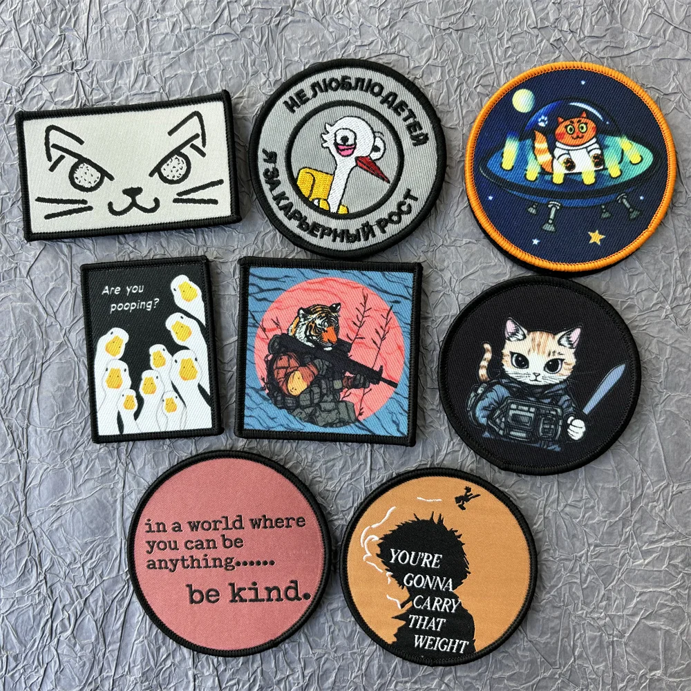 Parche divertido para ropa, accesorios tácticos y militares, parches de gancho y bucle, insignia de moral de mochila, apliques para ropa