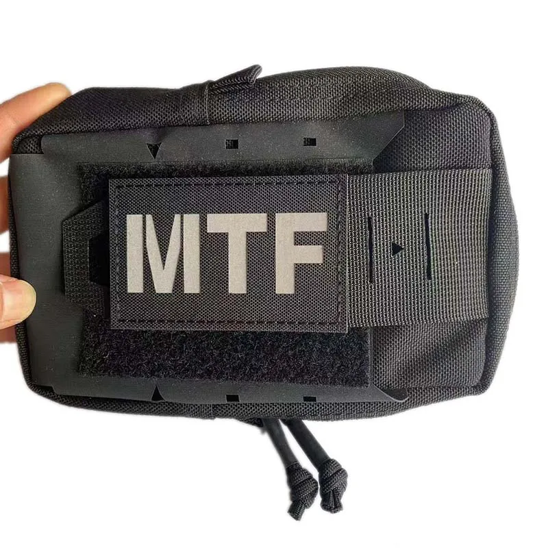 Parches SCP de base de las fuerzas de tareas móviles con emblema MTF con gancho y bucle, pegatinas militares reflectantes, insignias tácticas en la mochila - imagen 5