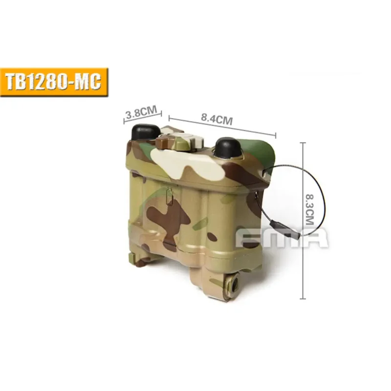 FMA táctico ficticio AN/PVS-31 caja de batería casco NVG caja modelo sin función TB1280-MC/BK - imagen 4