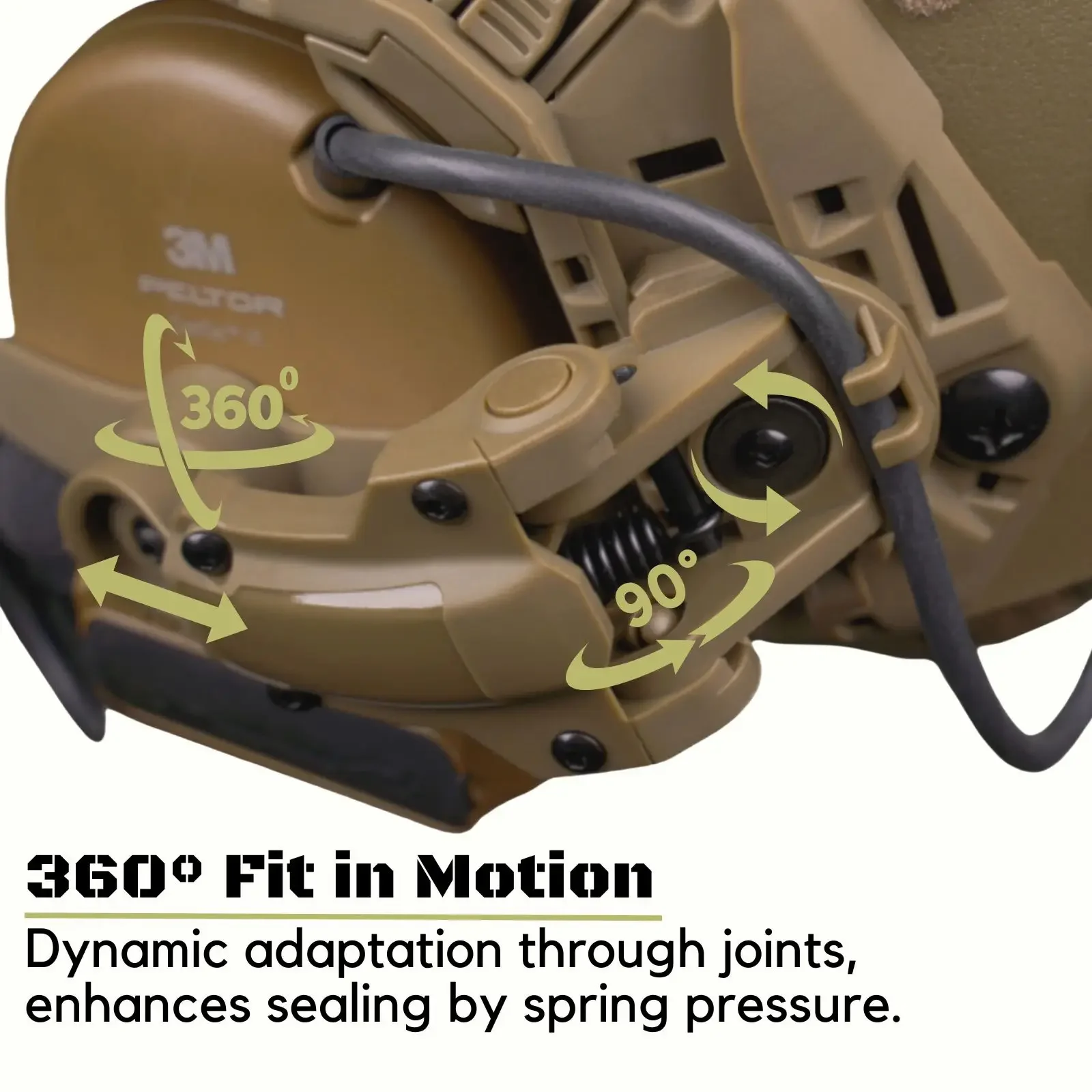 Adaptador de riel de casco para PELTOR ComTac Airsoft, accesorios de disparo, montaje de auriculares, compatible con Ops Core ARC Team Wendy MLOK Rail - imagen 4