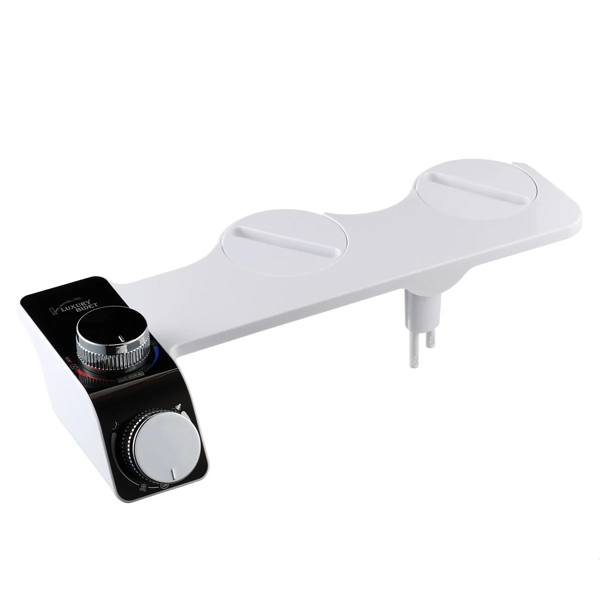 Accesorio para bidé, accesorio para asiento de inodoro ultrafino, boquilla doble, presión de agua ajustable, pulverizador de culo no eléctrico - imagen 5