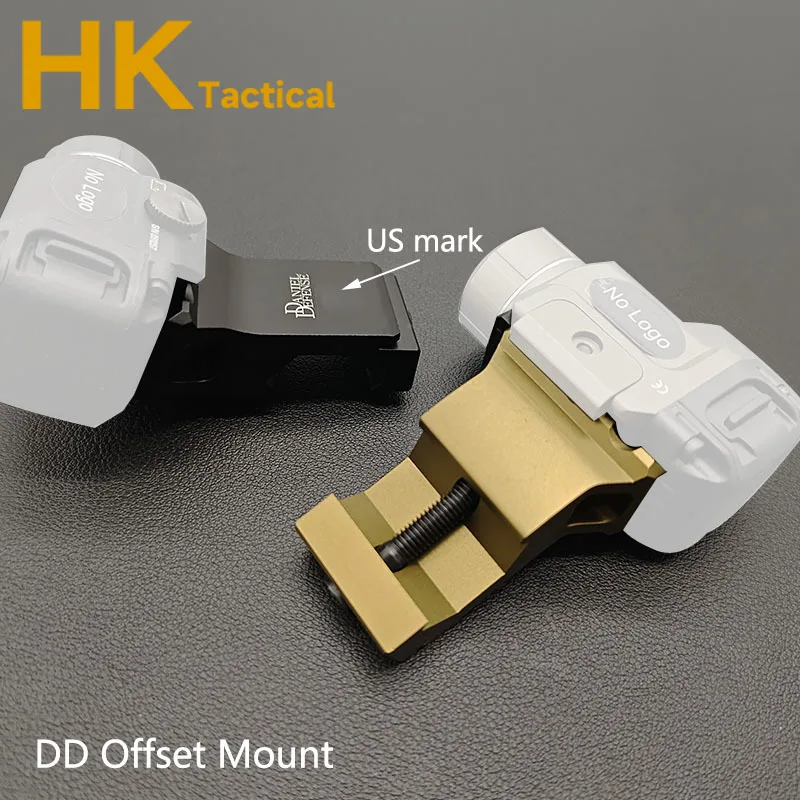 Base de linterna táctica para exteriores, luz de explorador para M300 M600 Airsoft, montaje lateral compensado, compatible con riel de 20mm, accesorio de montaje de Metal para arma - imagen 5