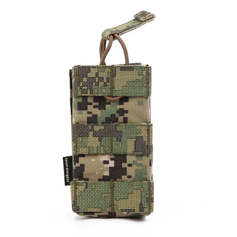 Emersongear-bolsa táctica M4 para una sola revista, Modular, parte superior abierta, 5,56, 223, bolsa Mag, Airsoft, caza, MOLLE PALS, Panel de bolsillo de nailon - imagen 4