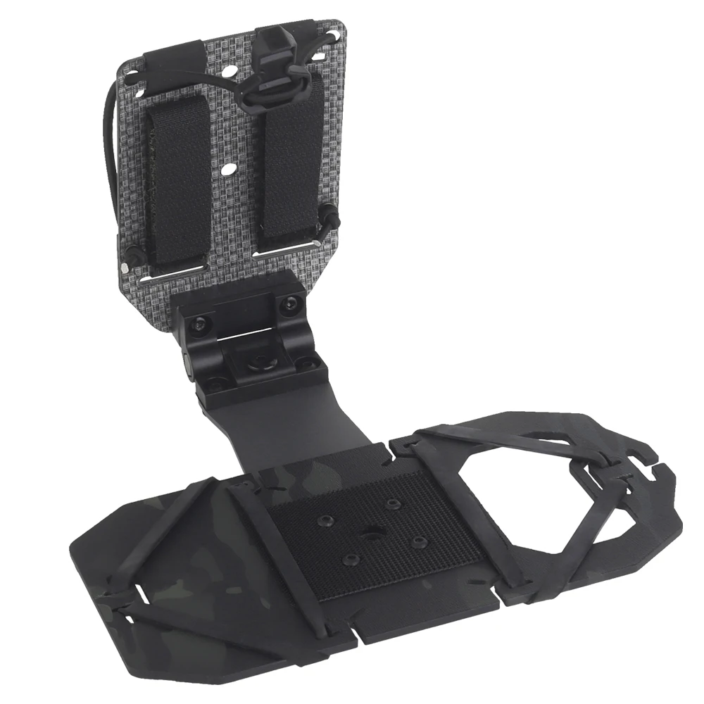 Soporte para teléfono táctico 90 °   Chaleco de caza MOLLE giratorio, portador de placa, tablero de navegación para teléfono administrador, funda de mapa, camuflaje de combate Airsoft - imagen 2