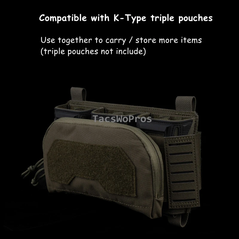 Bolsa táctica multicalibre Mag, conjunto de bolsa de administrador de segunda capa, chaleco de caza Airsoft, portador de placa frontal, bolsas de accesorios - imagen 5