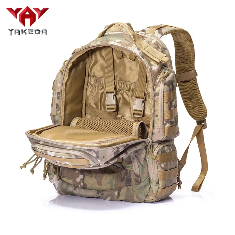 Mochila de camuflaje YAKEDA, mochila táctica de gran capacidad 1000D, bolsa de asalto, mochila multifuncional, bolsa de Camping, bolsa de Camping - imagen 4