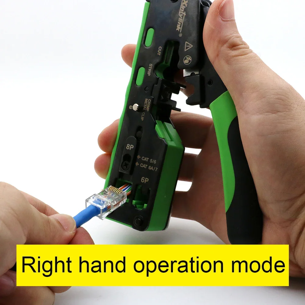 Juego de herramientas de red, alicates de prensado, pelacables ethernet, 50U, CAT7, CAT5, CAT5E, CAT6A, CAT7, CAT8 - imagen 5