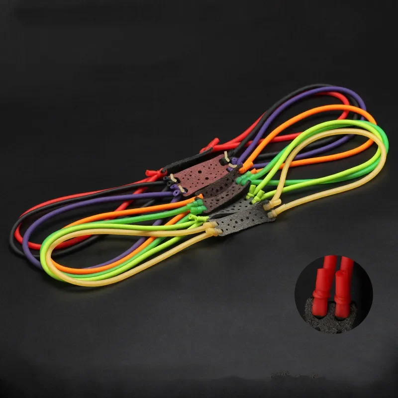 Tirachinas de látex Natural, catapulta, parte elástica, equipo elástico, banda de tubo de goma para tiro con tirachinas y caza, 3 uds. - imagen 5