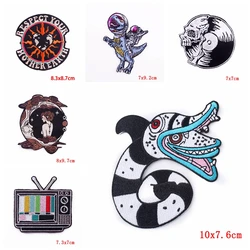 Parche bordado calavera skulls – Termoadhesivo para chaqueta o chaleco táctico