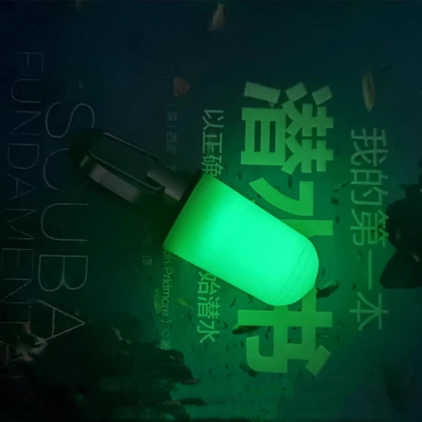 Luz nocturna de buceo brillante, hebilla de acero inoxidable para ambientes subacuáticos, cilindros de Gas BCD, señales luminosas - imagen 4