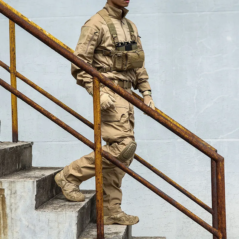 Conjunto de Uniforme de Combate Táctico E4 Emersongear, Camisas de Camuflaje para Hombre, Pantalones, Tops, Pantalones Cargo de Servicio, Trajes para Campamento, Caza y Entrenamiento - imagen 5