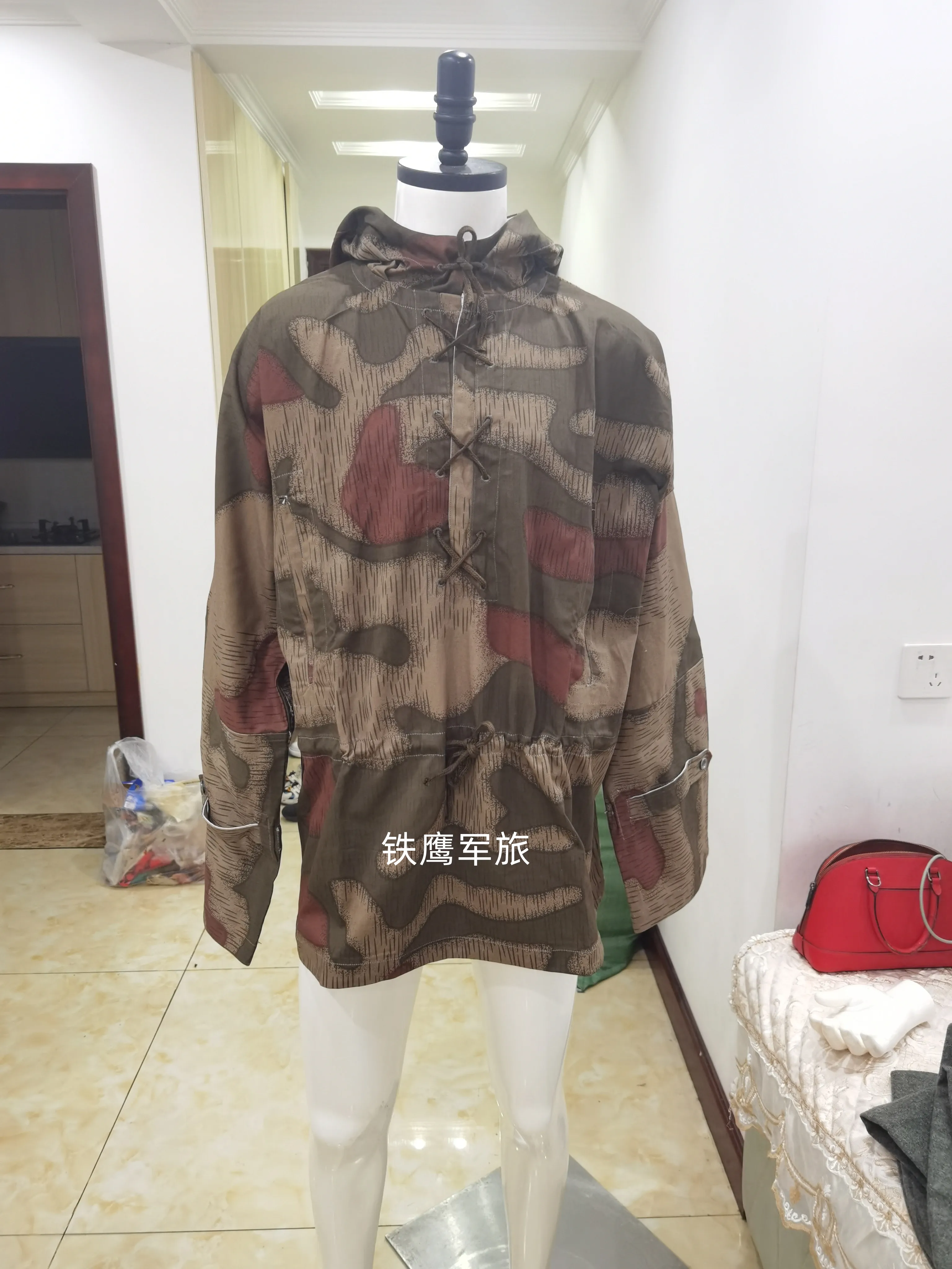 Smock alemán Flaketarn reversible – Parka camuflaje militar - imagen 3