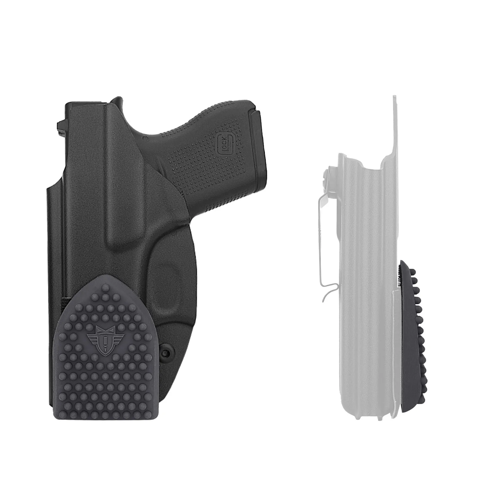 Almohadilla Universal para funda de pistola, almohadilla de silicona IWB, cojín de transporte oculto para dientes, almohadilla antideslizante para pistola, amortiguador táctico, 2/4 Uds. - imagen 5