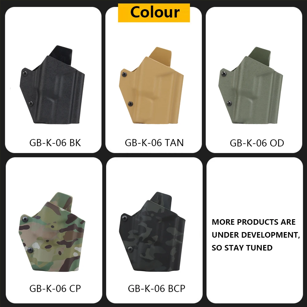 Funda táctica de dibujo rápido para linterna XC1, Material Kydex para Glock 17/19/19X/45 Militar, caza al aire libre, funda de juego CS Airsoft - imagen 4