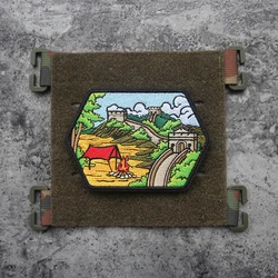 Parche bordado aurora boreal – Brazalete táctico para exteriores