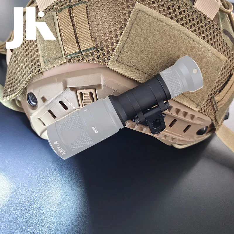 Soporte táctico M-AX SF para casco, soporte giratorio SS MAX para casco M-AX CAG, luz de explorador, Base para linterna SUREFIR M300 M600 - imagen 4