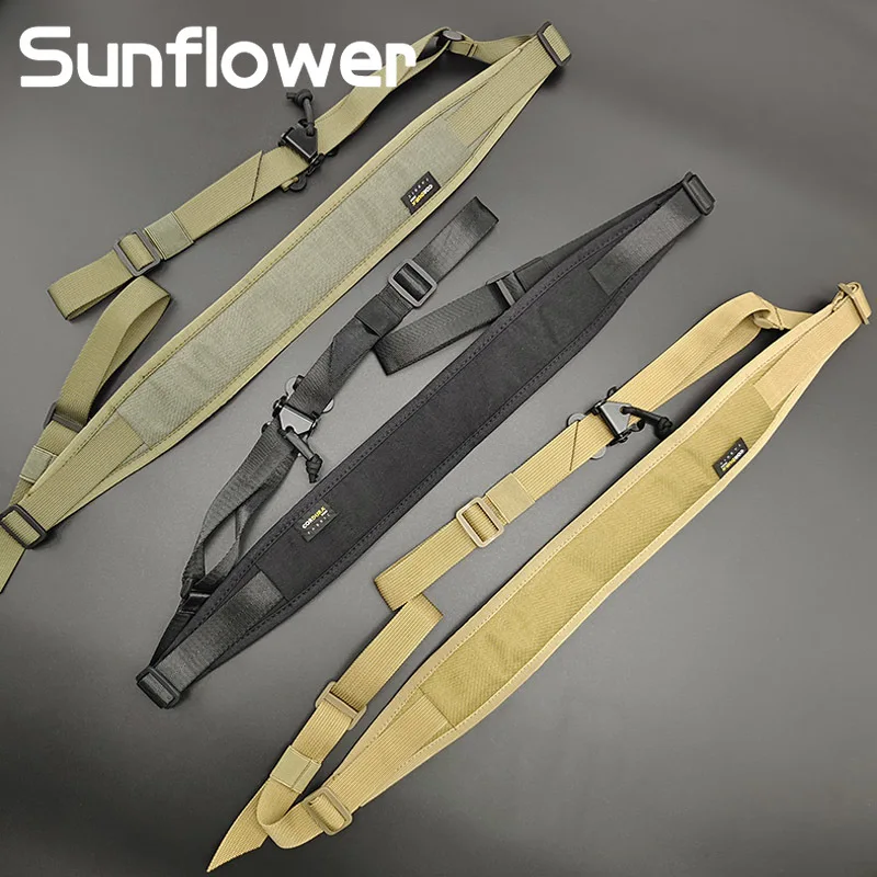 Correas de nailon Airsoft de 1/2 puntos, eslinga duradera multiusos para rifles, pistolas tácticas de un solo punto, eslinga para ajustar rápidamente la longitud del hombro - imagen 2