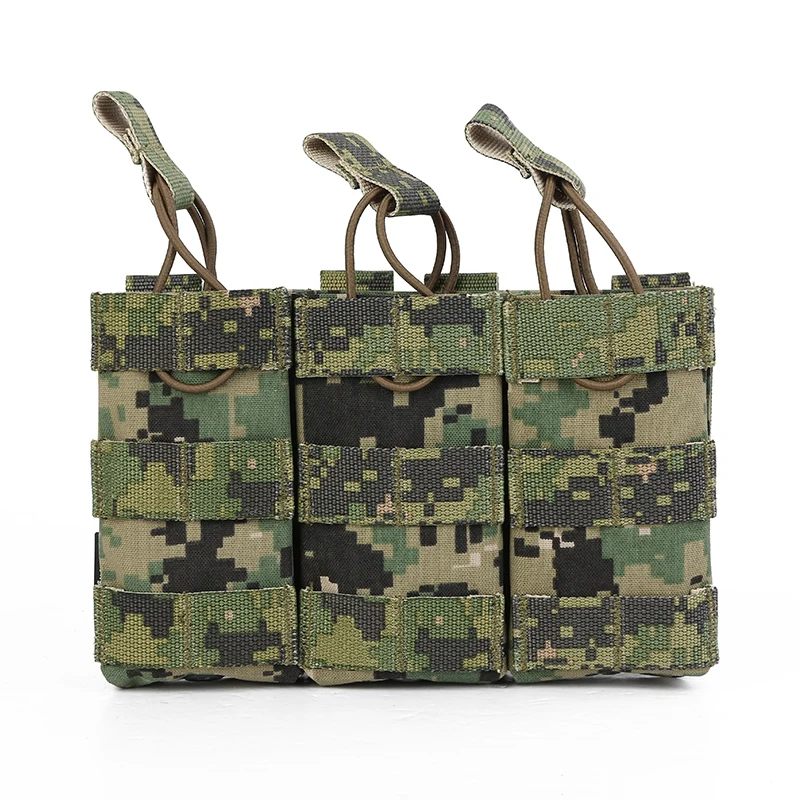Emersongear Triple Open Top Mag bolsa táctica Modular revista Molle bolsa para caza juego de guerra entrenamiento EM6355