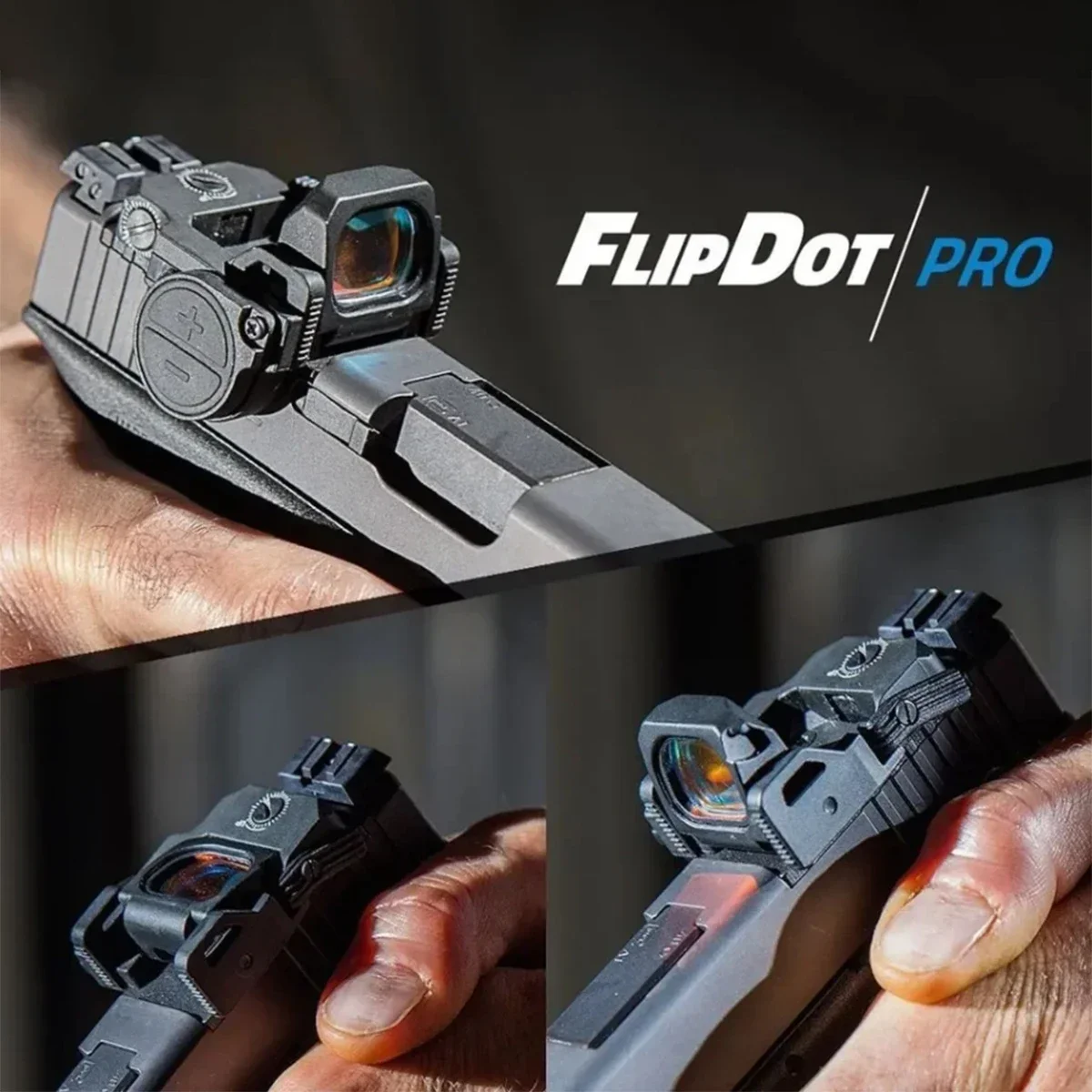 Mira telescópica táctica VISM abatible hacia arriba PRO para G17 G19, mira telescópica de punto rojo y verde, accesorios para pistola de montaje KWA KSC 1913 - imagen 3