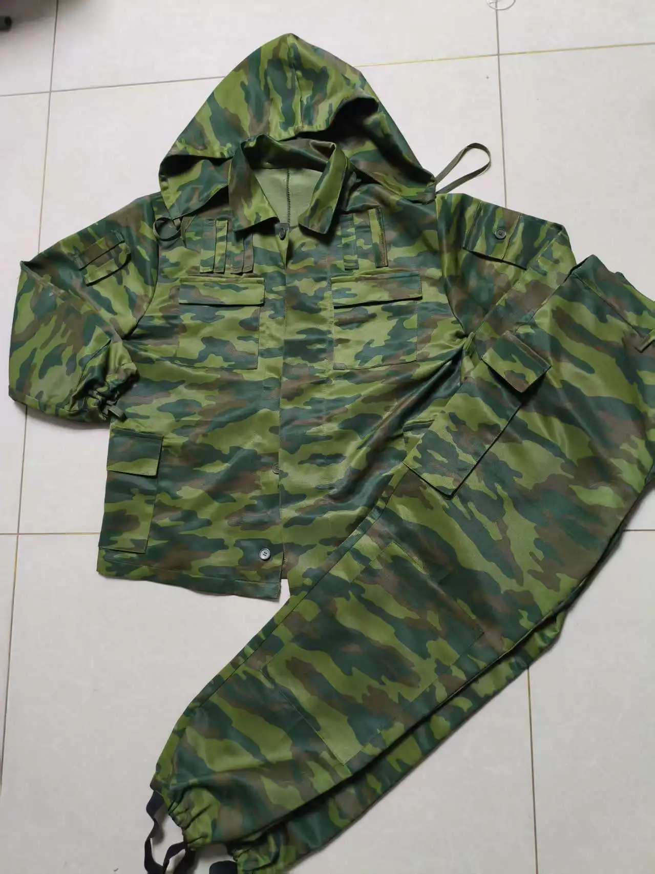 Traje de combate de camuflaje a rayas original ruso, cubierta especial 97flora Gru