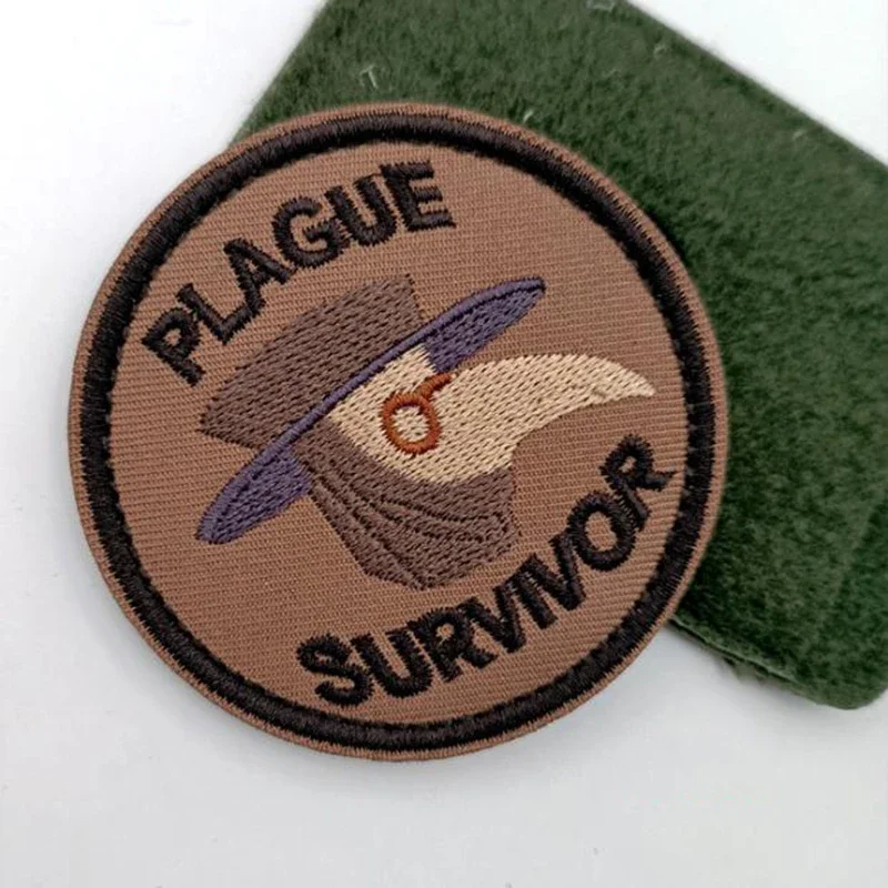 PLAGUE pájaro boca Doctor derrota plaga brazos insignia bordado gancho y bucle parche mochila moral sello parches tácticos - imagen 5