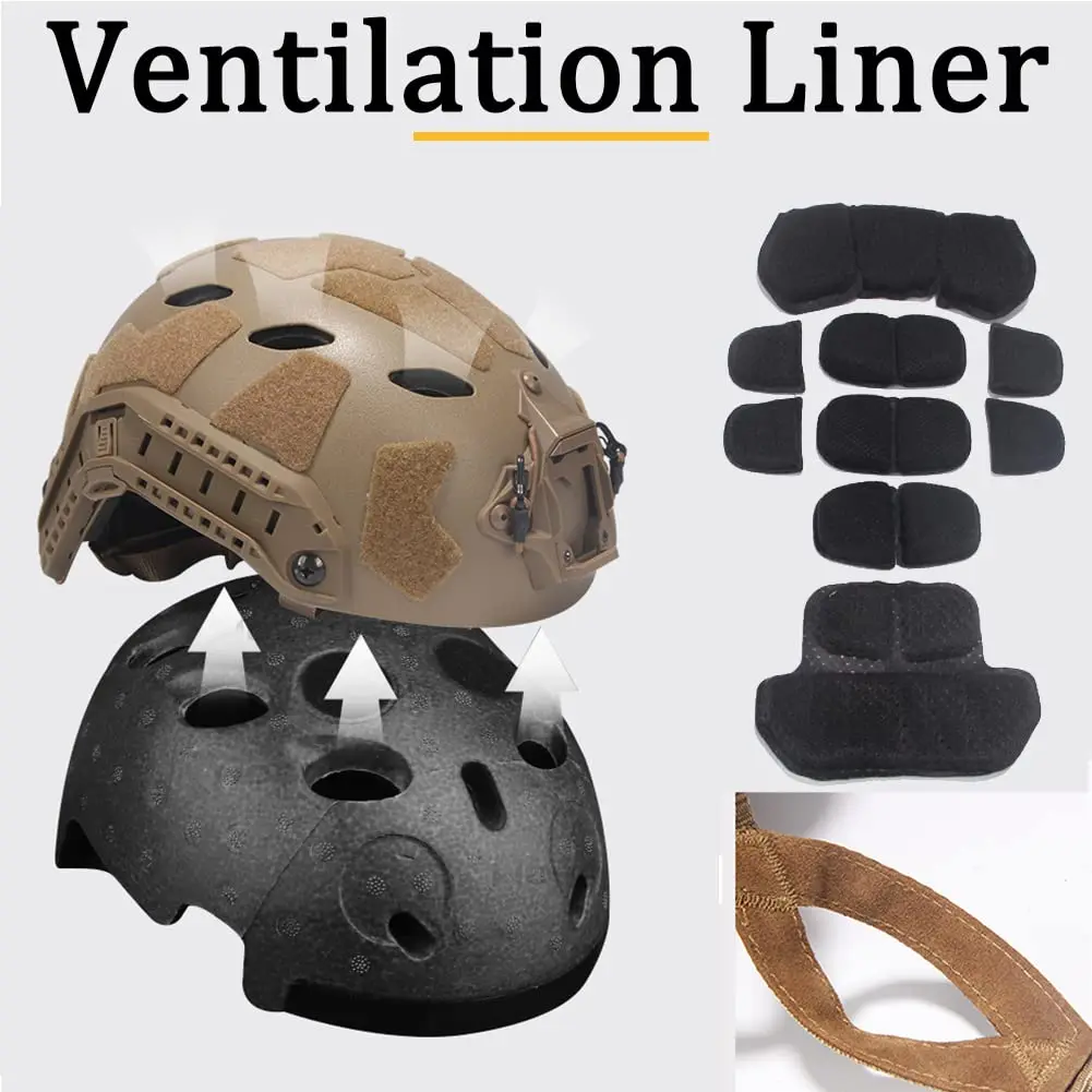 Conjunto de casco de asalto militar, con auricular táctico C5, casco con velcro, gafas binoculares de visión nocturna y soporte G24 para Airsoft - imagen 2