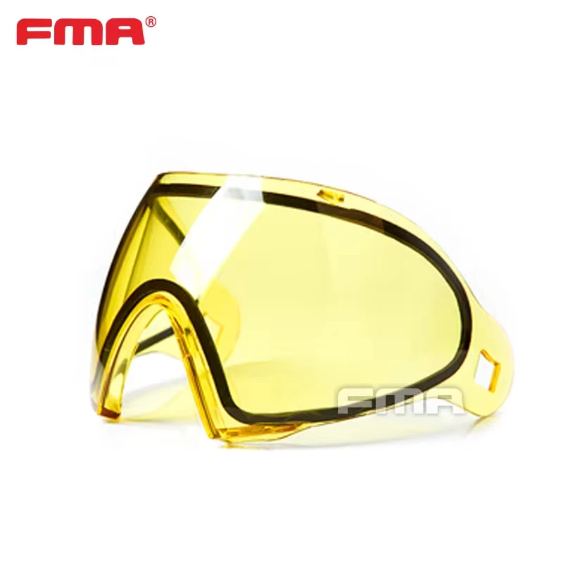 FMA F1 Máscara facial completa Paintball Lentes de una sola capa/lente de repuesto de doble capa Lentes de PC antiniebla - imagen 2