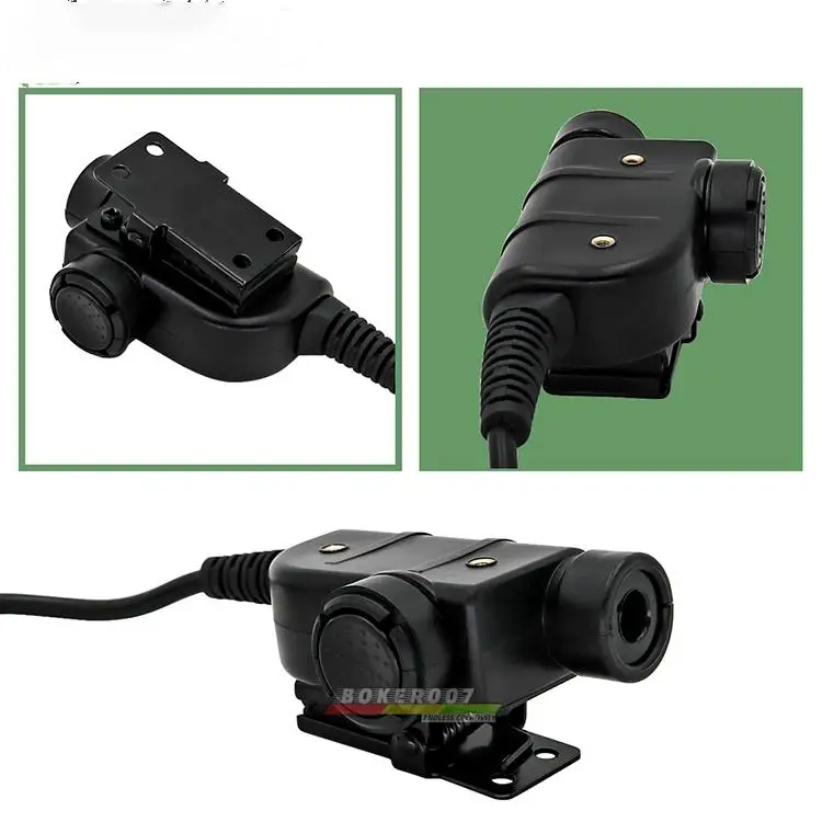 Nuevo Silynx U94 PTT auriculares tácticos interruptor de tecla de lanzamiento k-head Kenwood Port negro - imagen 4