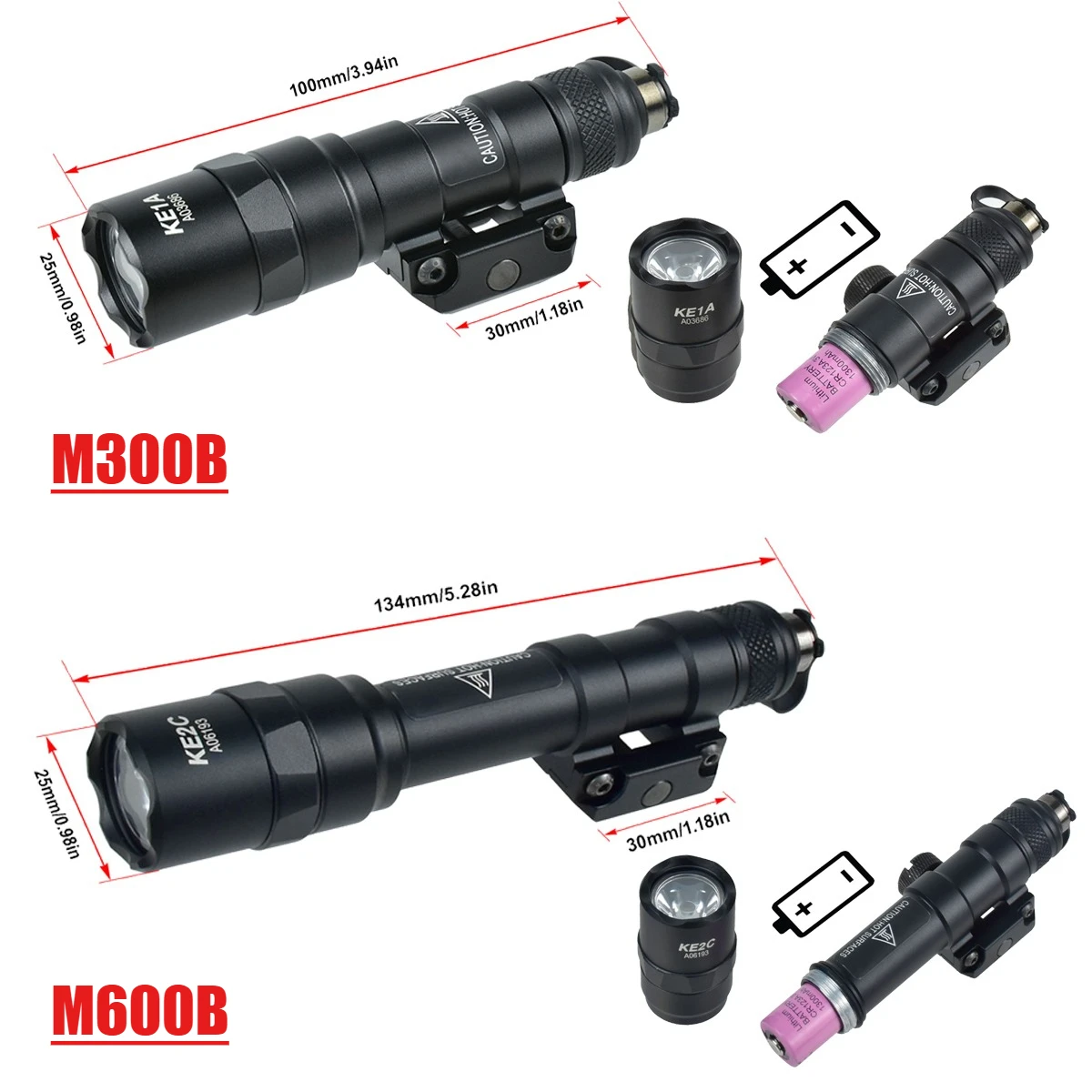 Linterna táctica Surefir M600 con interruptor AXON para airsoft - imagen 5