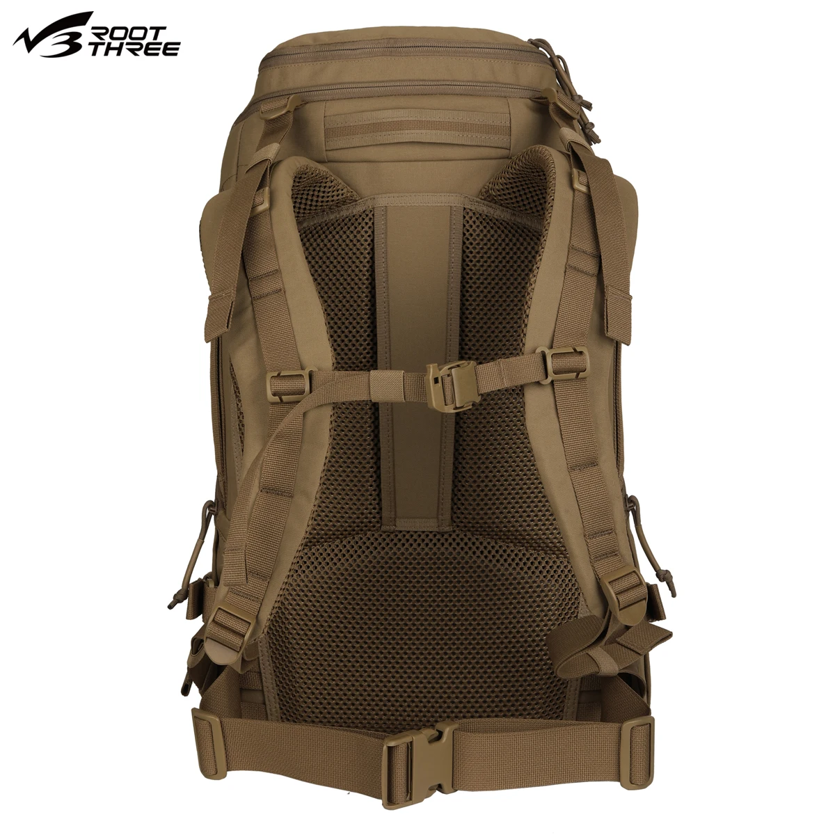 Mochila táctica MOLLE impermeable de nailon 45L 500D/DML, bolsa para pesca al aire libre, Camping, senderismo, mochila DIY desmontable multicapa - imagen 4