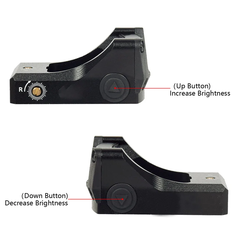 Mira táctica de punto rojo y verde, mira réflex 3MOA, marcado Original completo, óptica táctica Airsoft, riel de 20mm, montaje Universal para caza - imagen 4